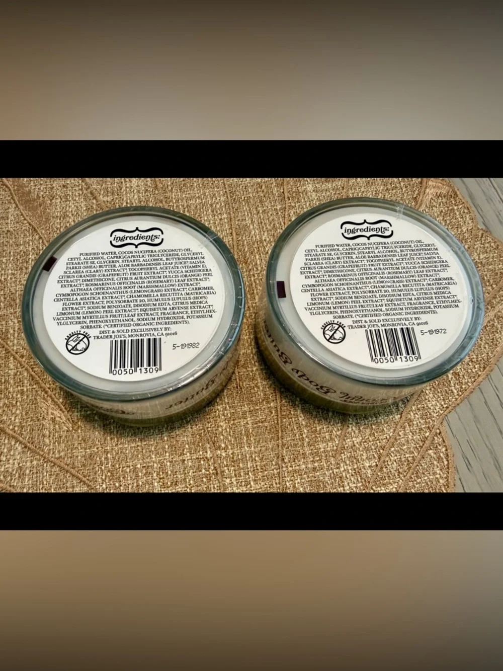 🌸B33 -Coconut Body Butter - Rich Creamy Moisturizer - set of 2🥥🥥
